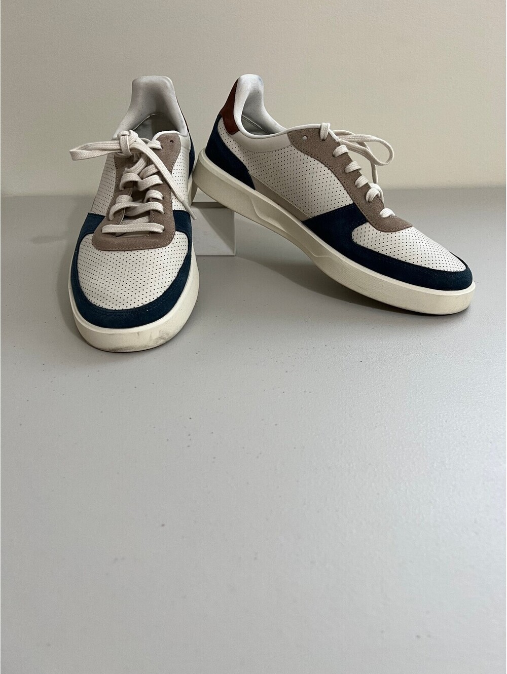 Cole Haan Men's Grand Crosscourt Daily Court Sneakers - White Size 12